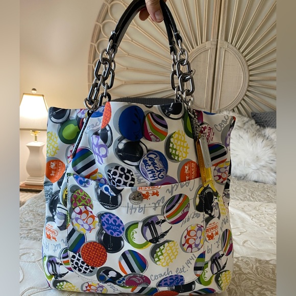 Coach RARE VINTAGE Poppy Handbag - Picture 2 of 14